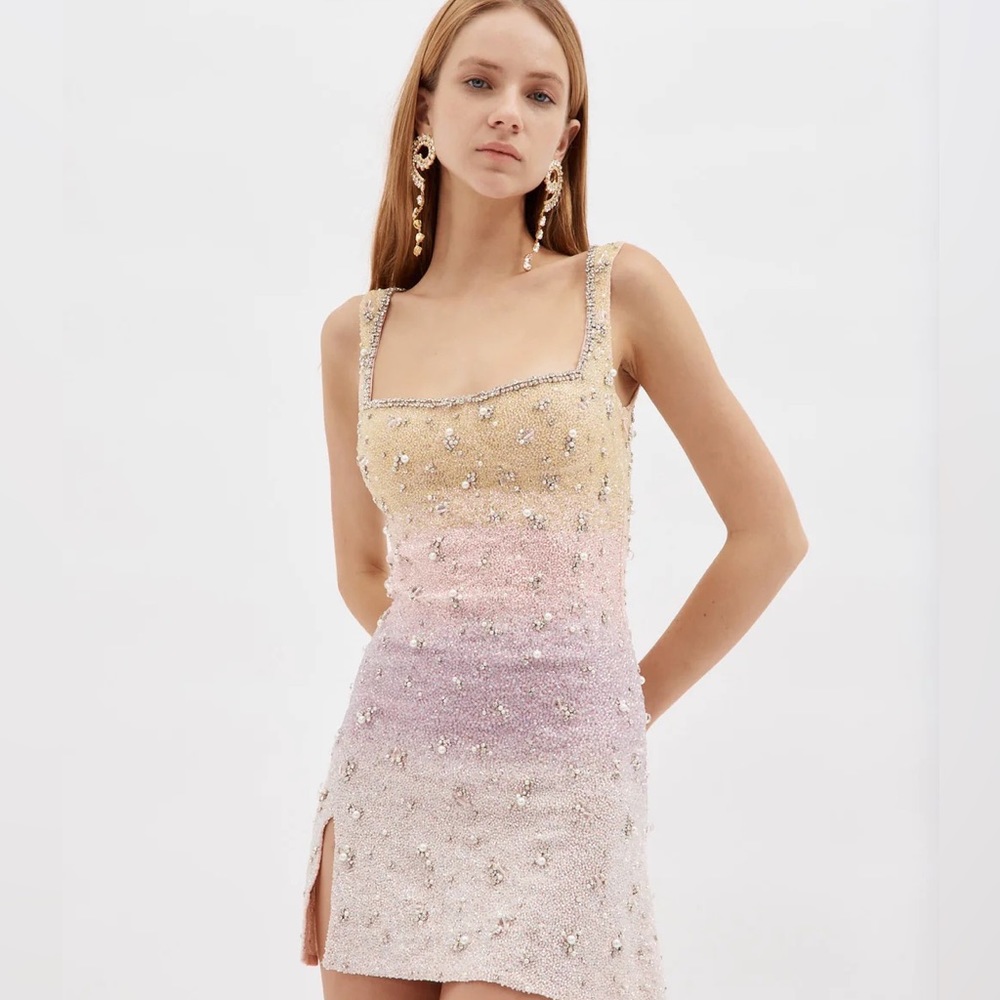 Clio Peppiat prism rainbow dress